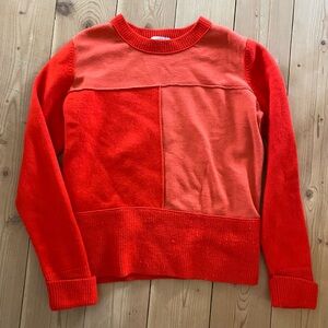 COS Colorblock Red Sweater